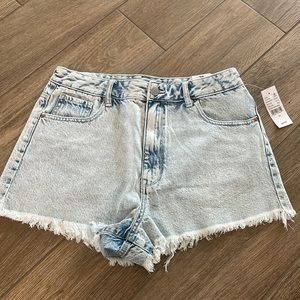 Pacsun high rise festival denim shorts